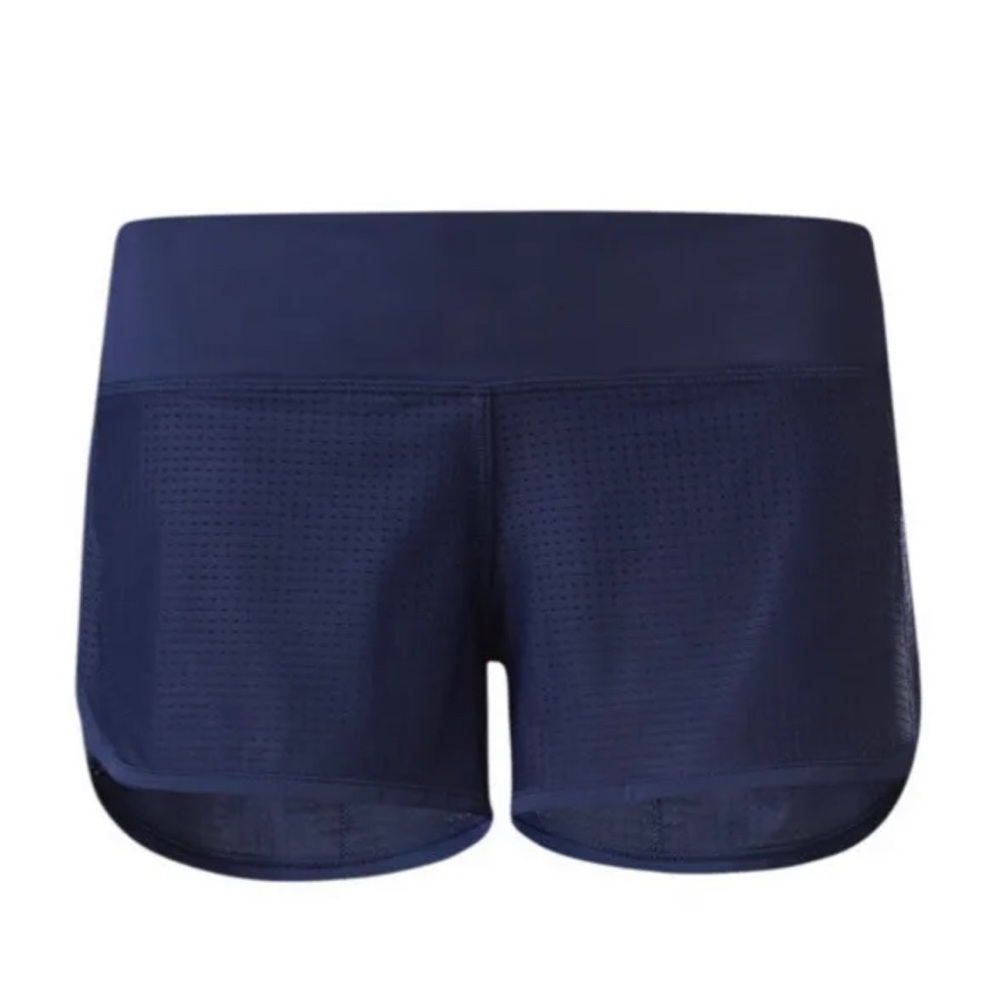 Lululemon Run Speed shorts Navy Blue MESH Size 6